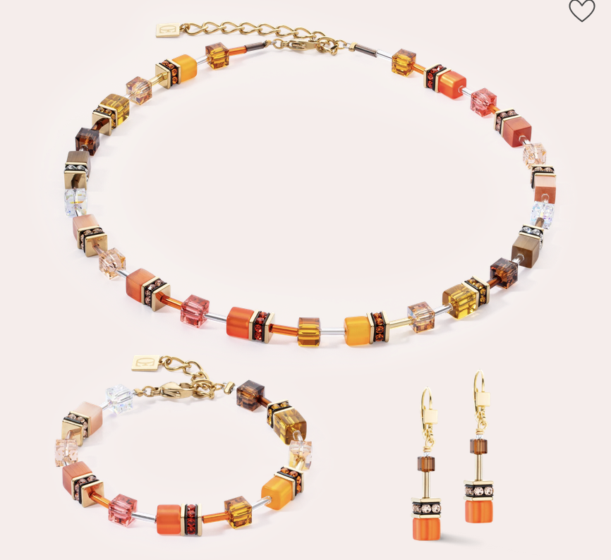 Boucles d'oreilles GeoCUBE® Iconic Sunset or