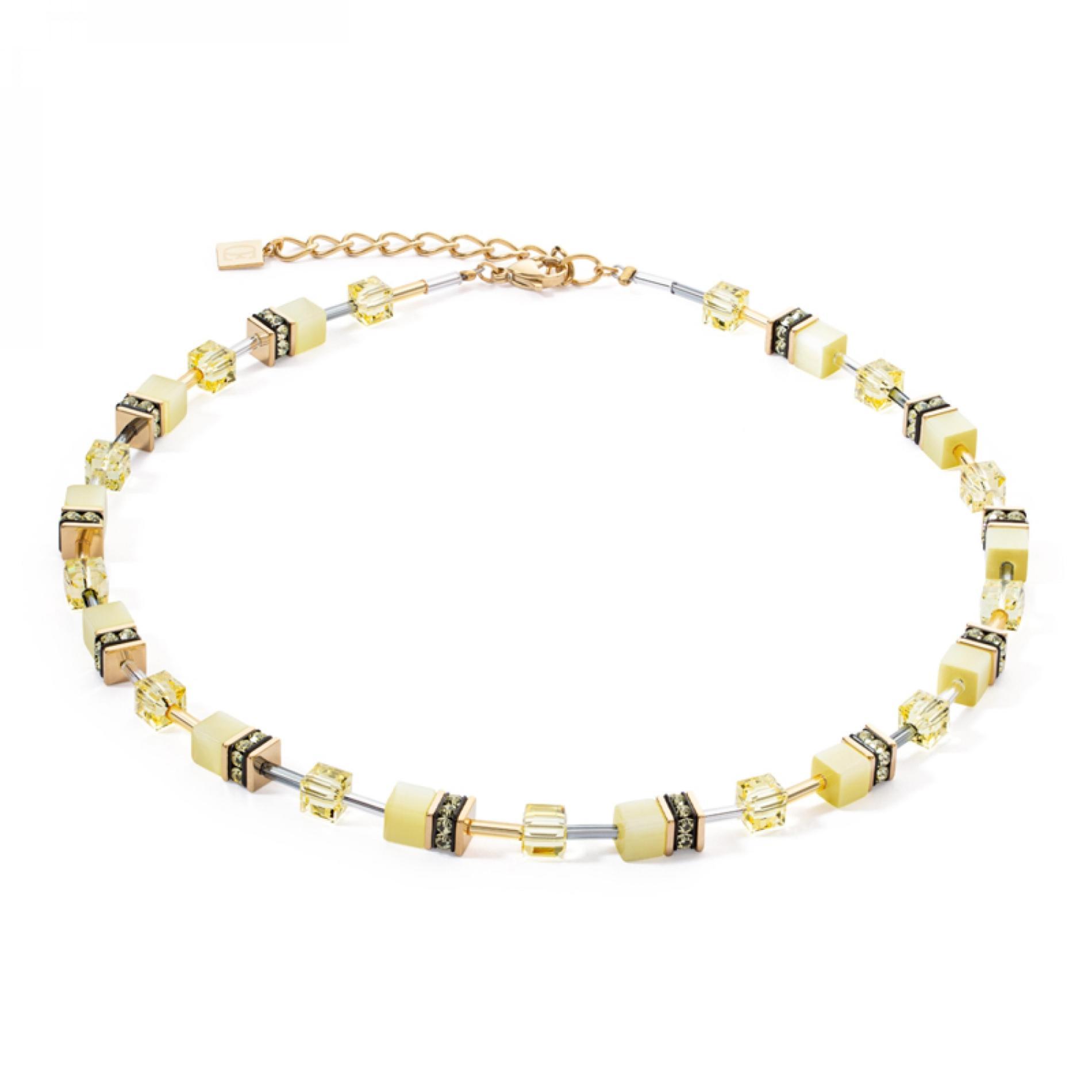 Collier GeoCUBE® Iconic Mono Or jaune