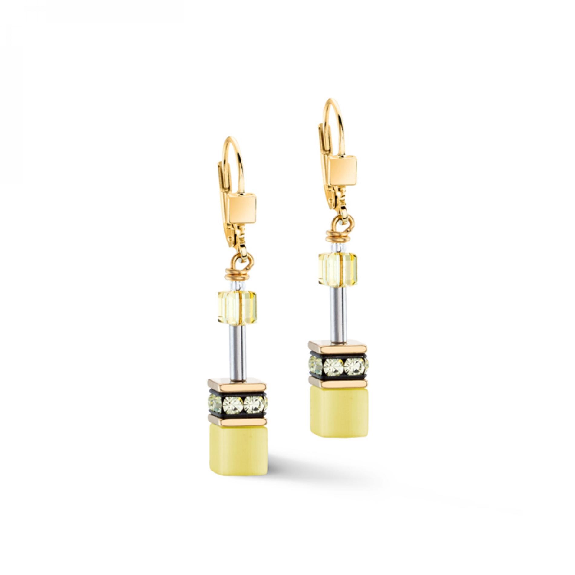 Boucles d'oreilles GeoCUBE® Iconic Mono Or jaune