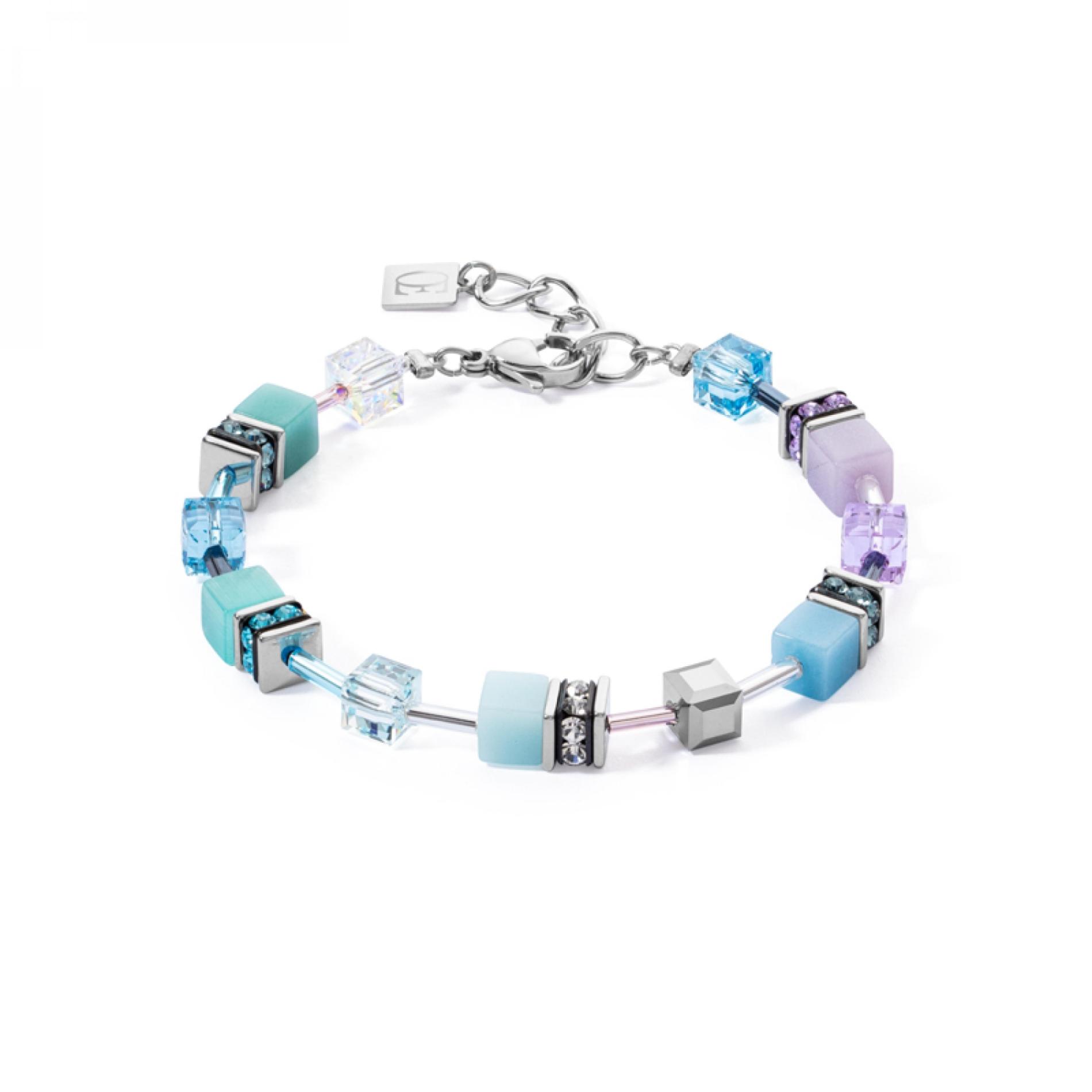 Bracelet GeoCUBE® Iconic aqua-lilas