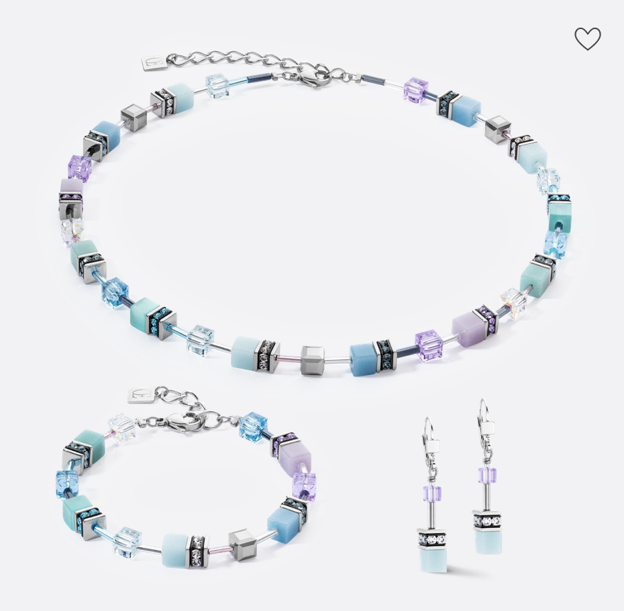 Bracelet GeoCUBE® Iconic aqua-lilas