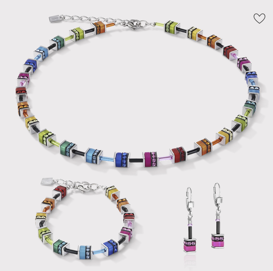 Bracelet GeoCUBE® classique polaris & strass multicolore