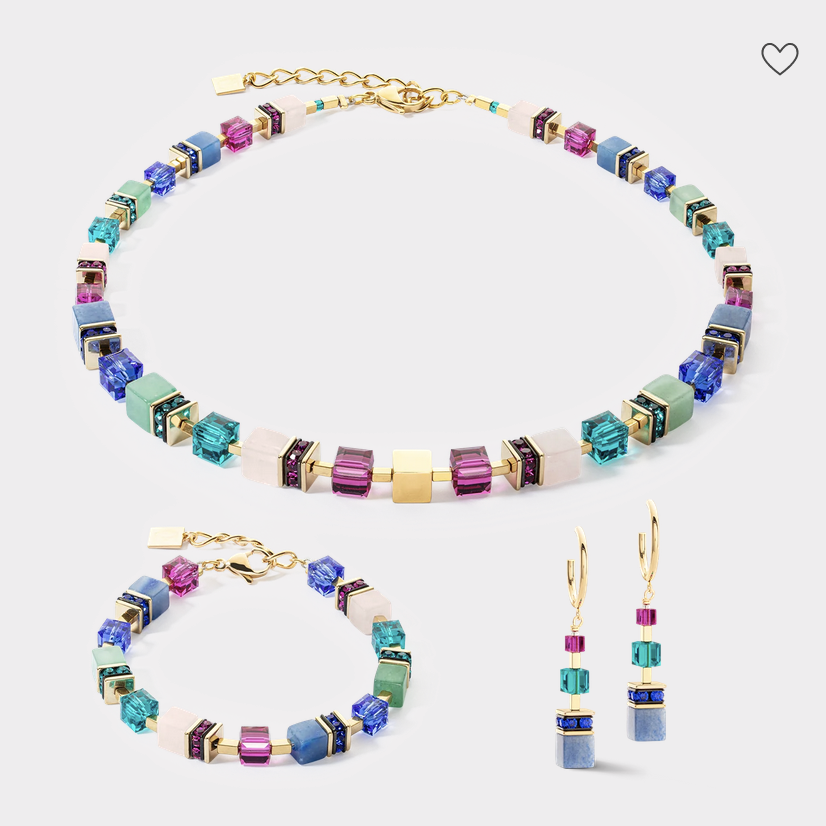 Bracelet GeoCUBE® Precious Statement or-multicolore