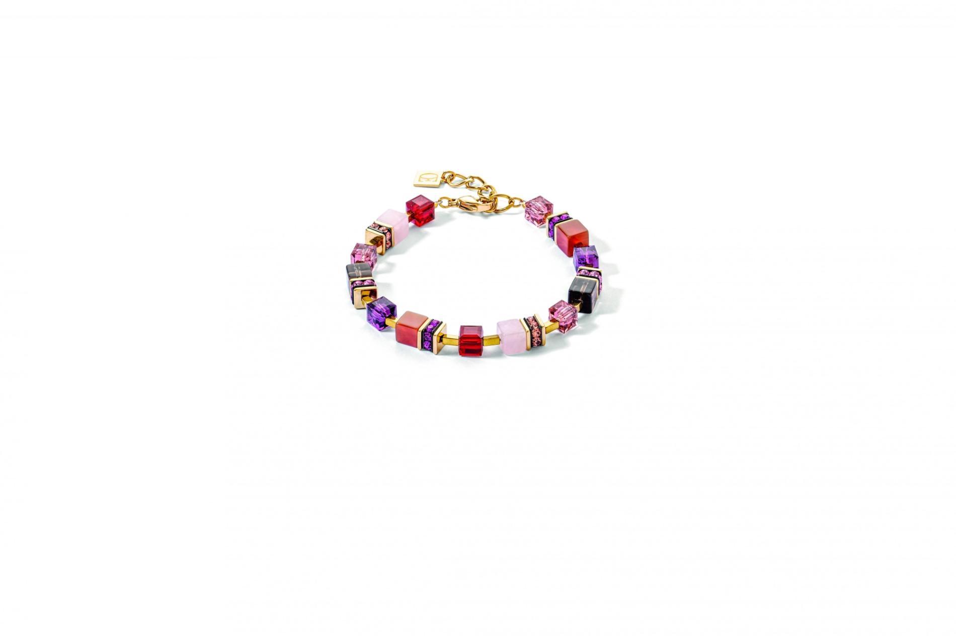 Bracelet GeoCUBE® Precious statement or-rouge