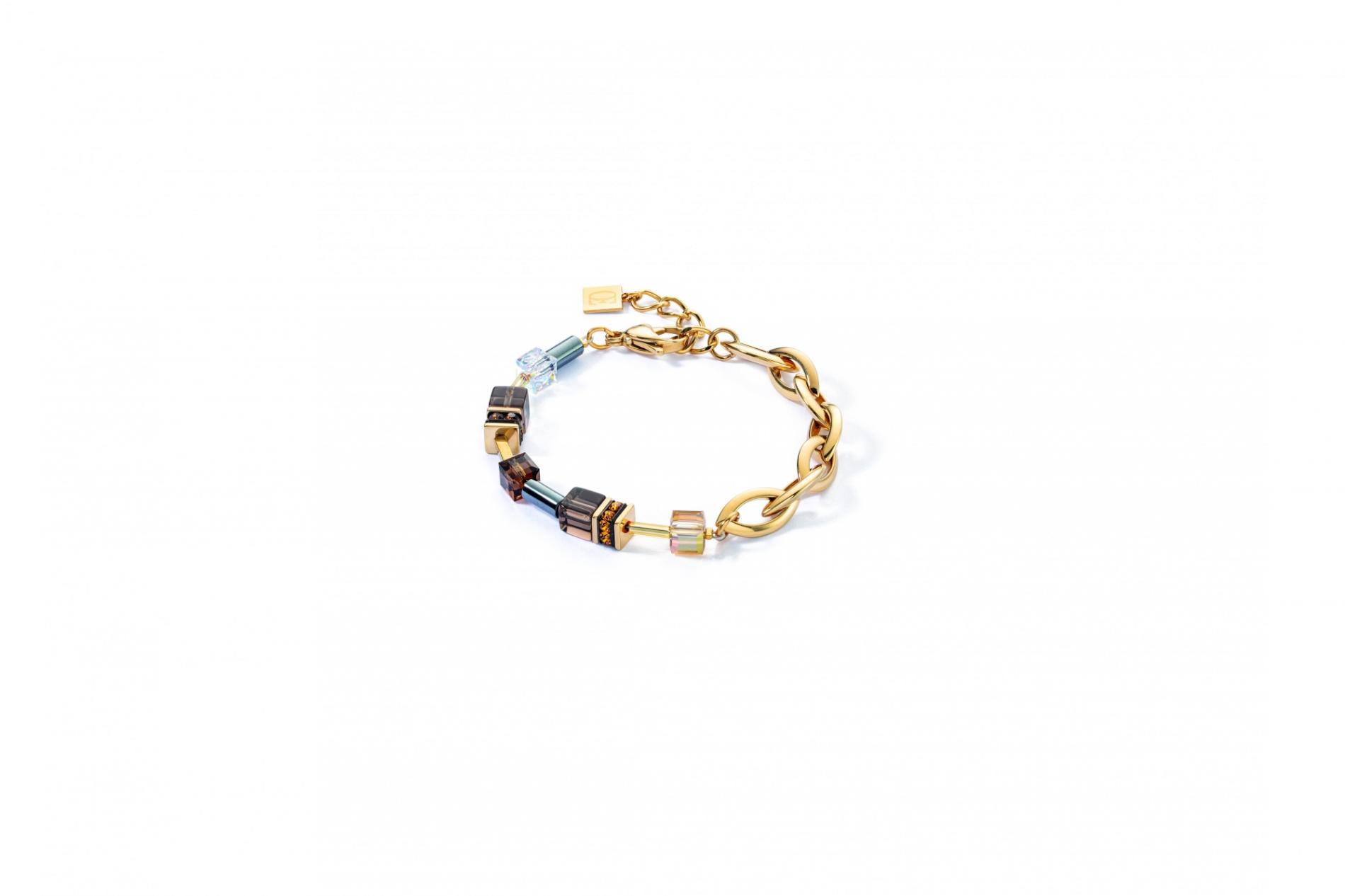 Bracelet GeoCUBE® Chunky Chain or-brun