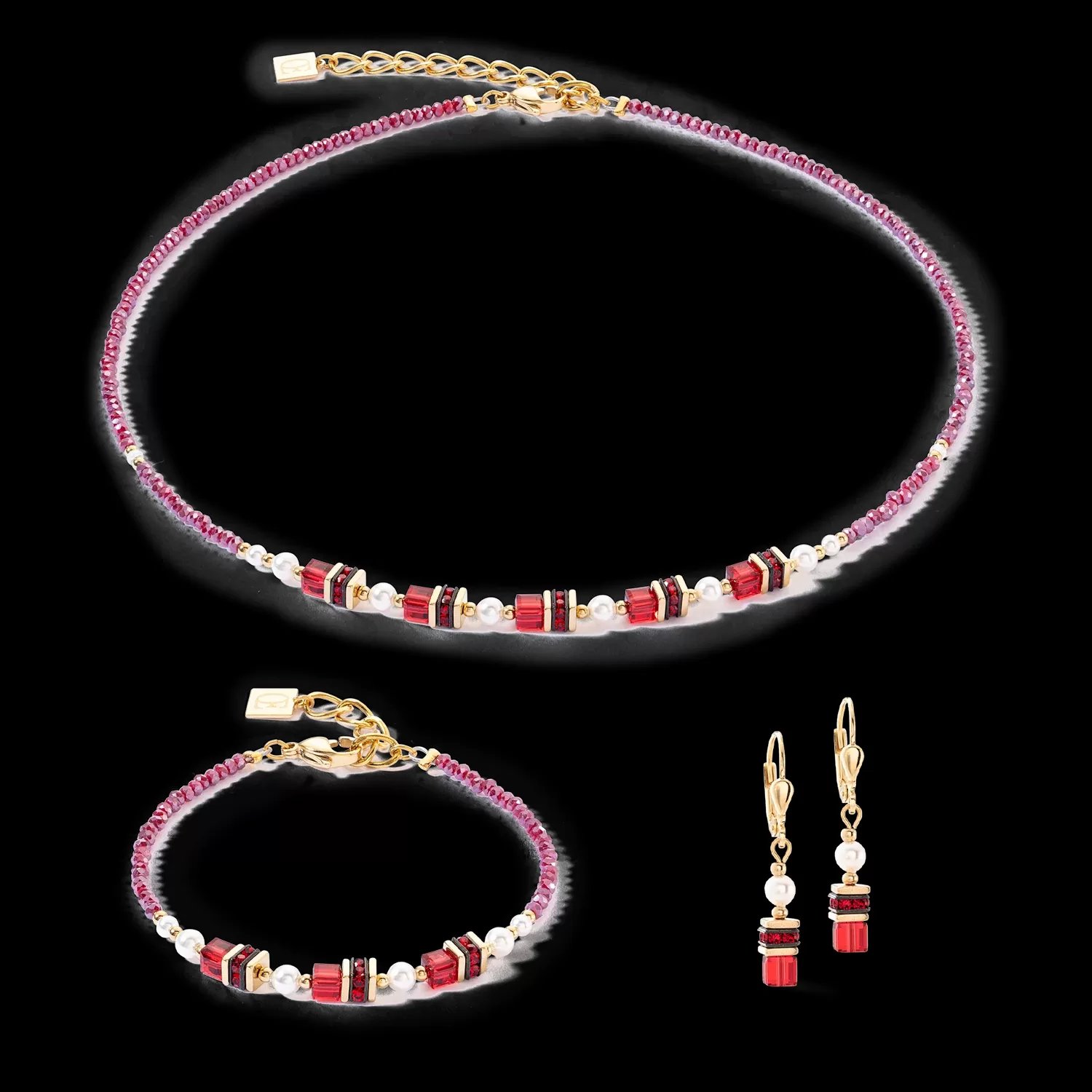 Bracelet Sparkling Princess or-rouge