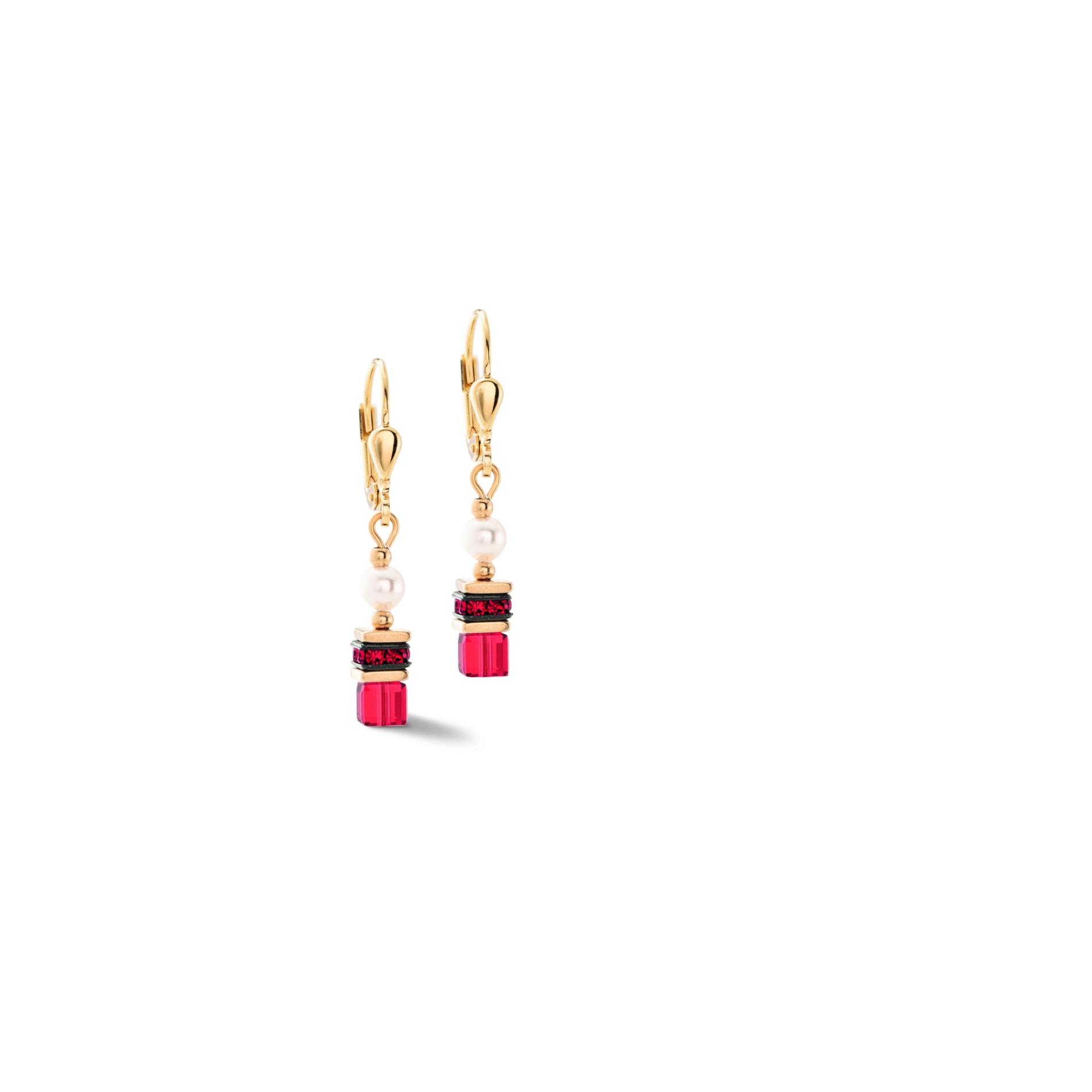 Boucles d'oreilles Sparkling Princess or-rouge