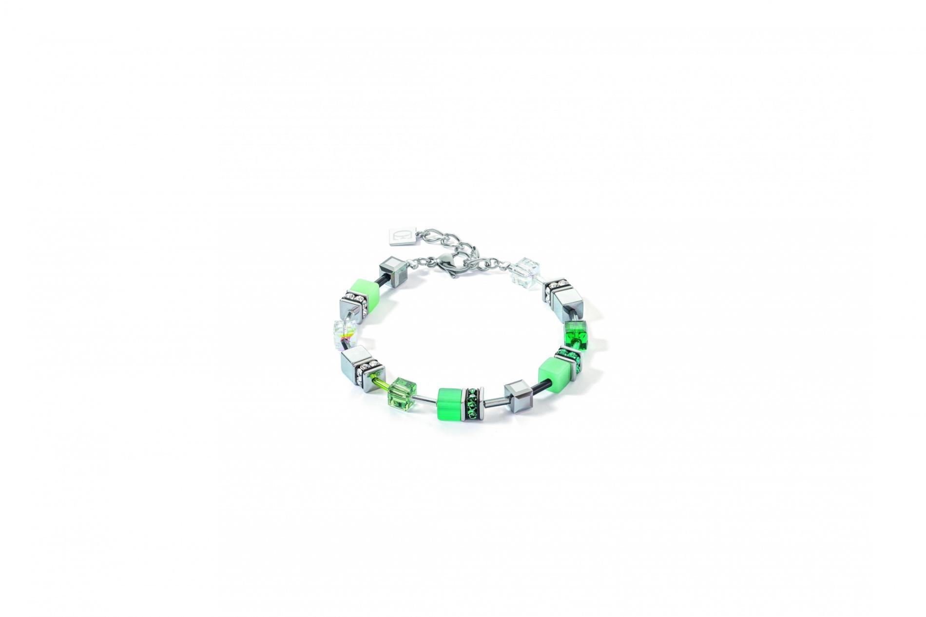 Bracelet GeoCUBE® Iconic argent-vert