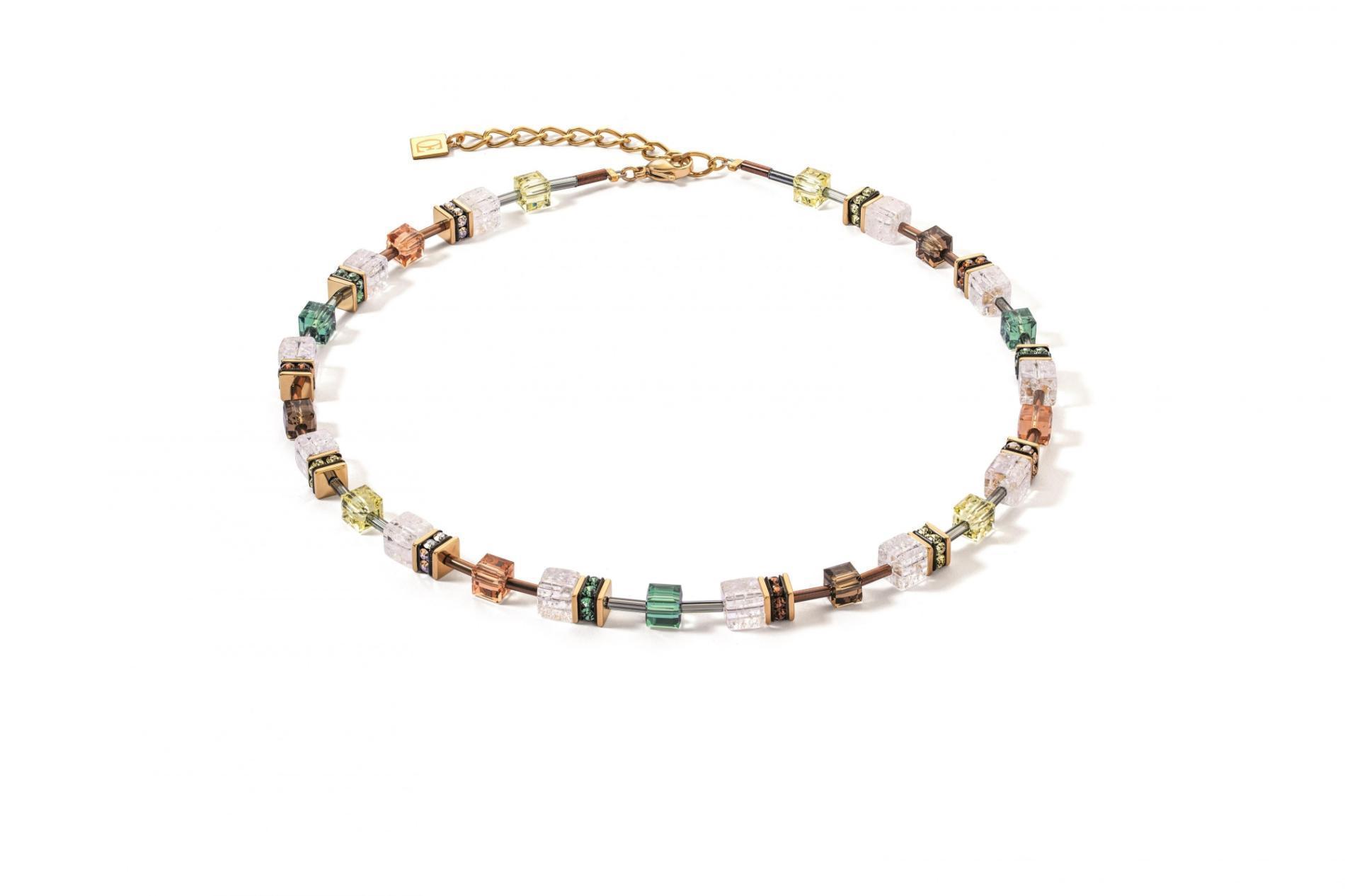 Collier GeoCUBE® Iconic Nature brun-blanc