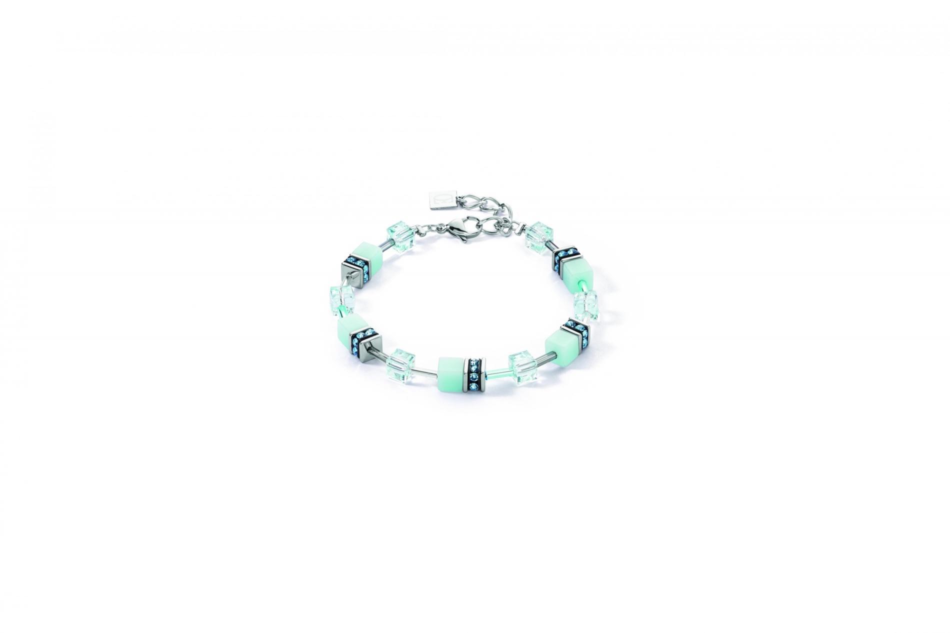 Bracelet GeoCUBE® Iconic Mono Or bleu glacier
