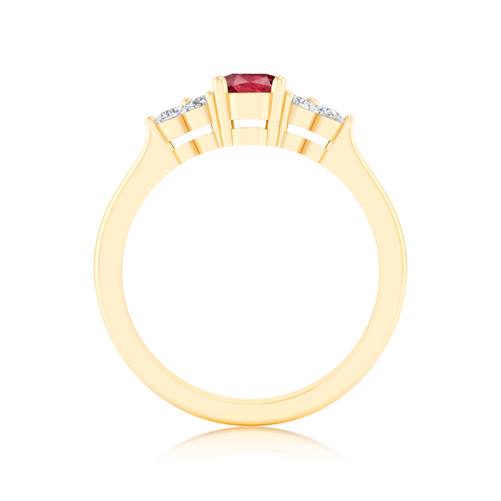 Bague Rubis et Diamants