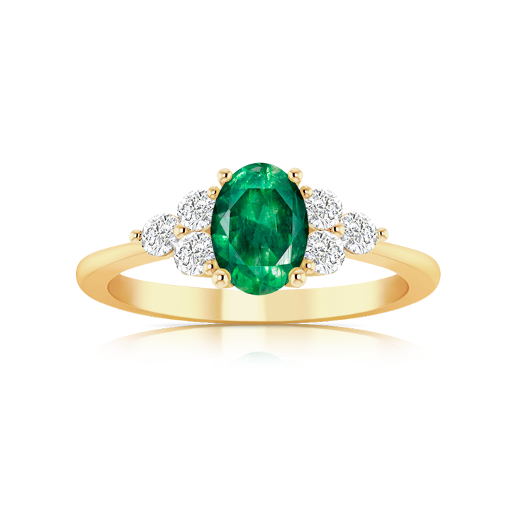 Bague Emeraude et Diamants