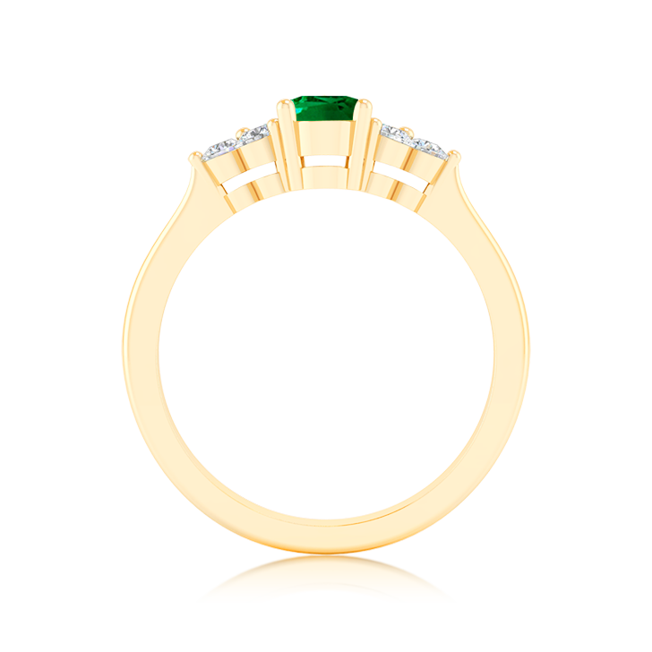 Bague Emeraude et Diamants