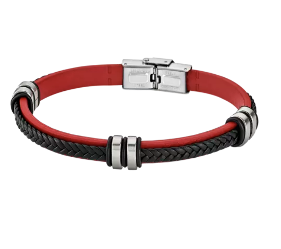 BRACELET LOTUS ACIER INOXYDABLE HOMME