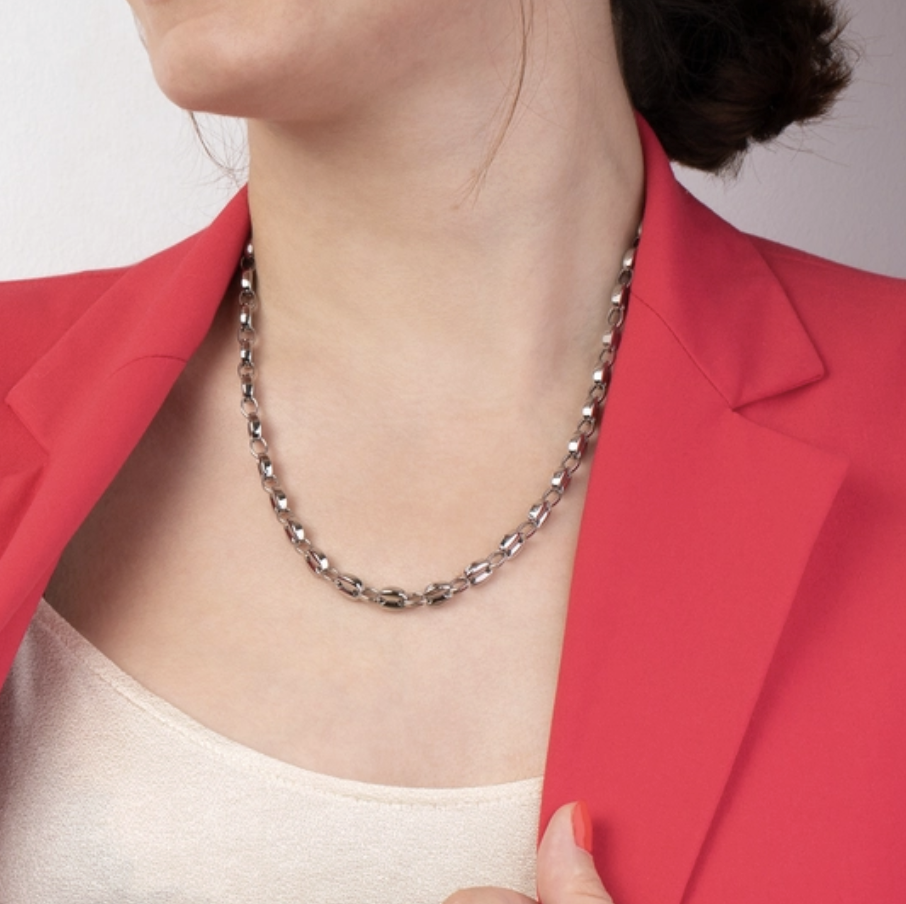 COLLIER LOTUS URBAN WOMAN ACIER FEMME