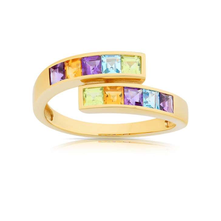 Bague Or Deux rangs Calibrés