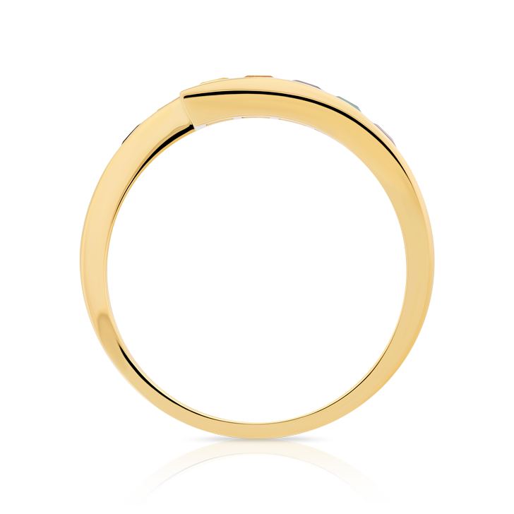 Bague Or Deux rangs Calibrés