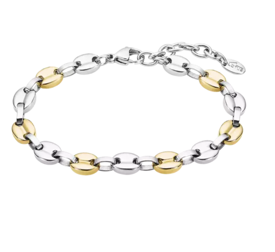 BRACELET CHAÎNE LOTUS ACIER INOXYDABLE FEMME