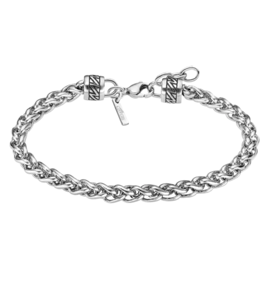 BRACELET CHAÎNE LOTUS STYLE MEN IN BLACK ACIER INOXYDABLE HOMME