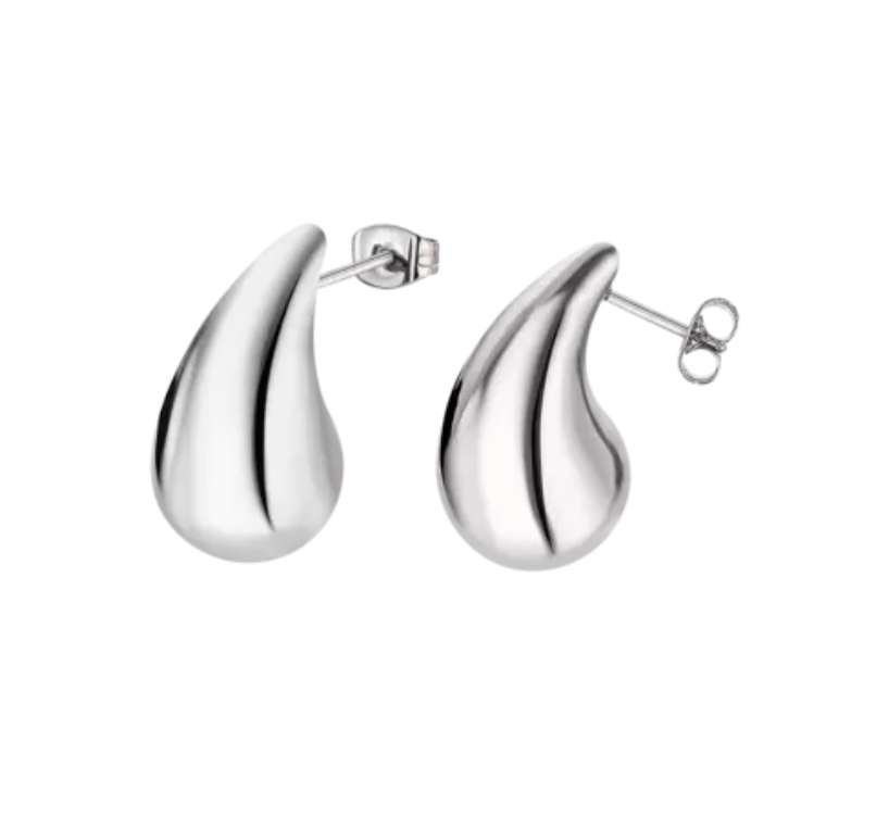 BOUCLES D'OREILLES LOTUS ACIER INOXYDABLE, FEMME