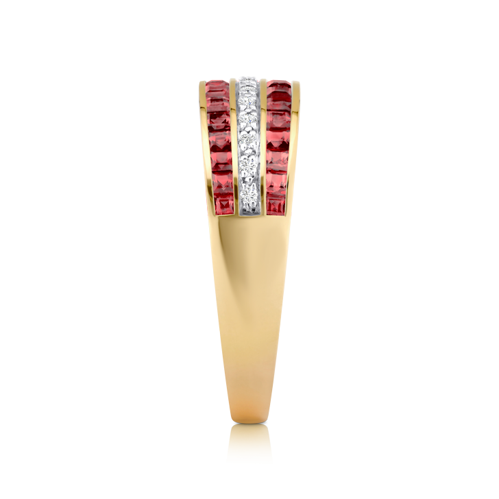 Bague Rubis et Diamants