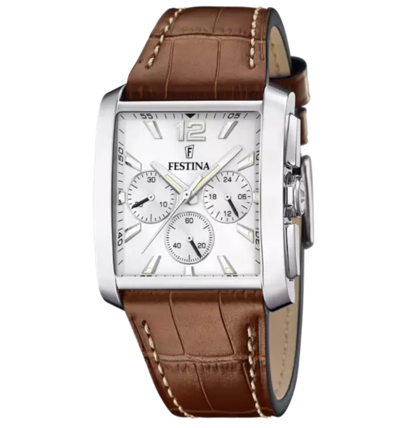 Montre FESTINA Gris Argenté, Bracelet Cuir
