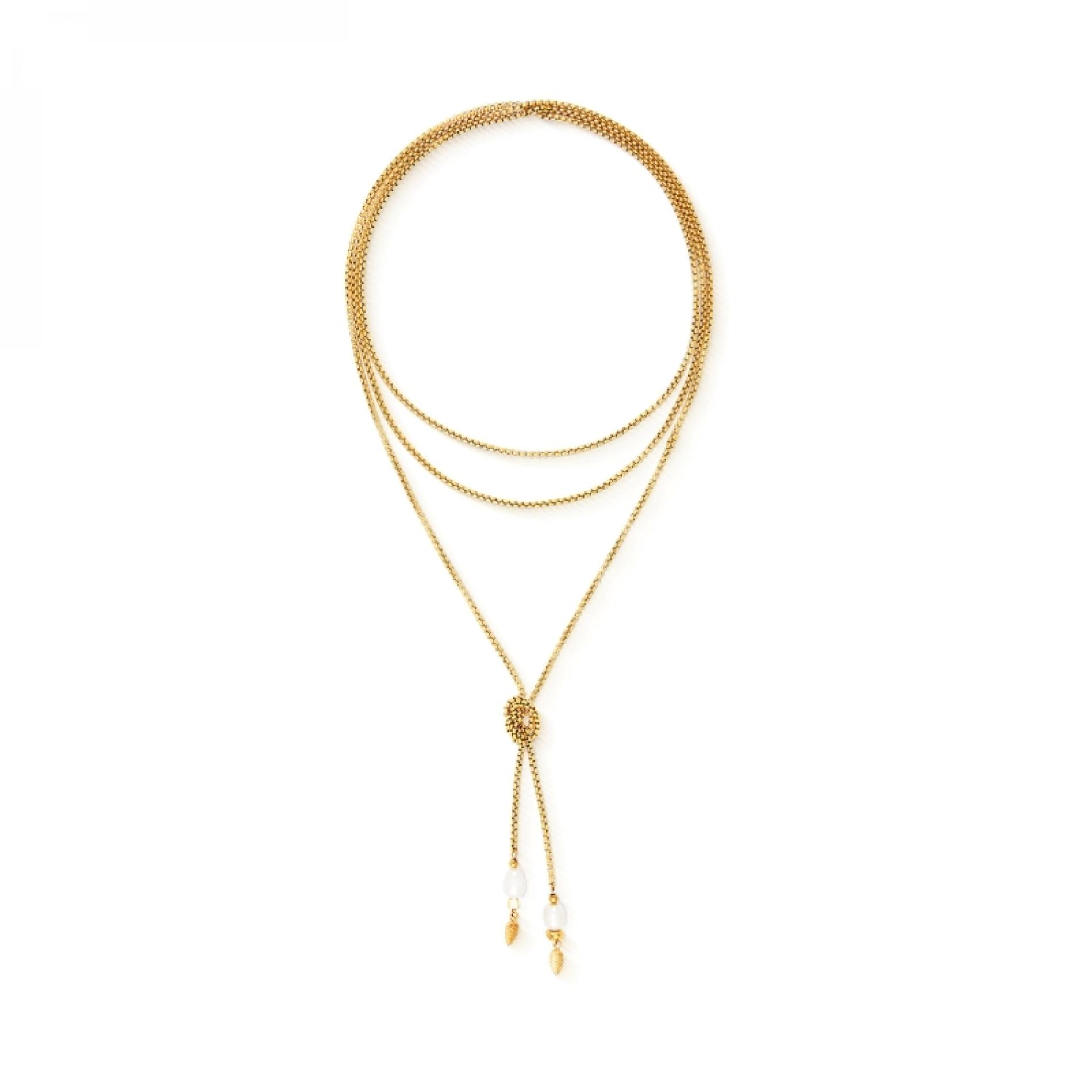 Sautoir Serene Knot Chain or