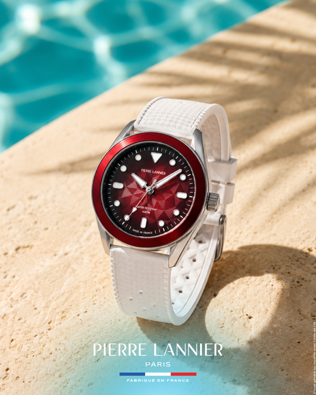 Montre Bora Sunset Rouge  L'HEURE DORÉE