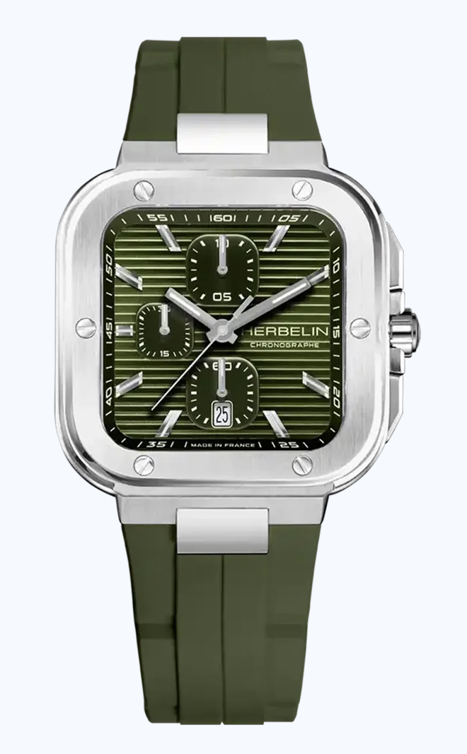 CAP CAMARAT SQUARE - CHRONOGRAPHE - KAKI & FKM
