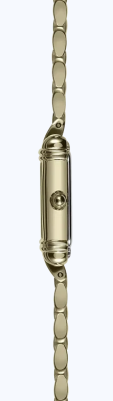 ART DÉCO - TONNEAU QUARTZ - PVD OR JAUNE