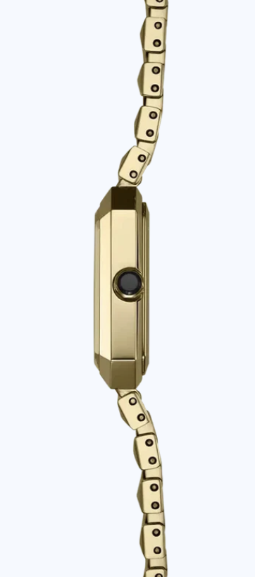 OCTOGÔNE - QUARTZ - NACRE BLANCHE & PVD OR JAUNE