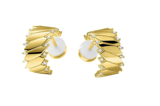 Boucles d’oreilles Minuit Absolu dorées