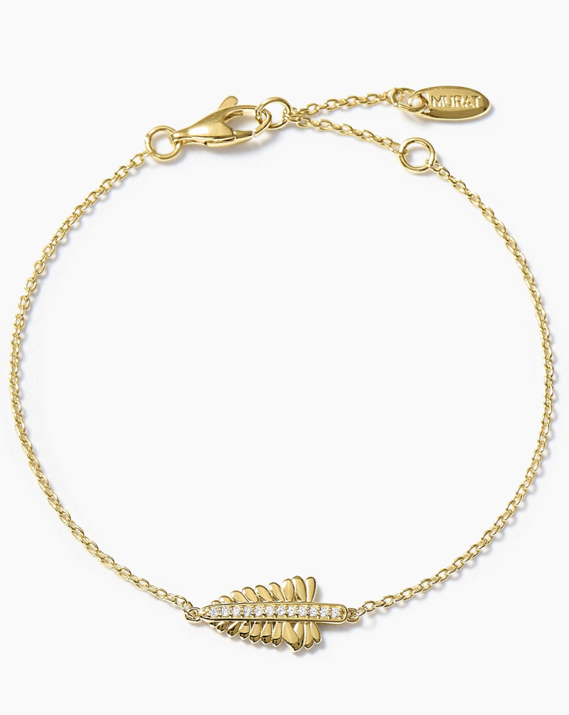 Bracelet La Feuille de Fougère doré