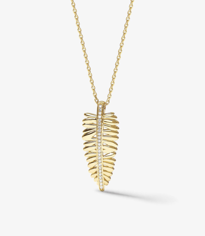 Collier La Feuille de Fougère doré