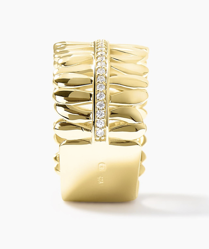 Bague Les Fougères dorée