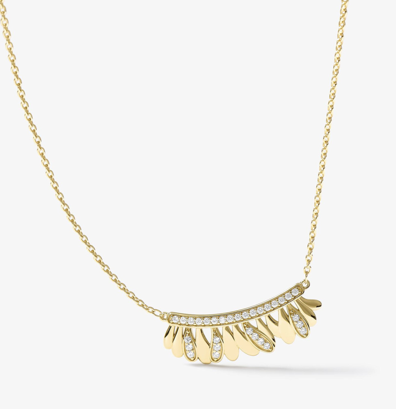 Collier Les Fougères doré