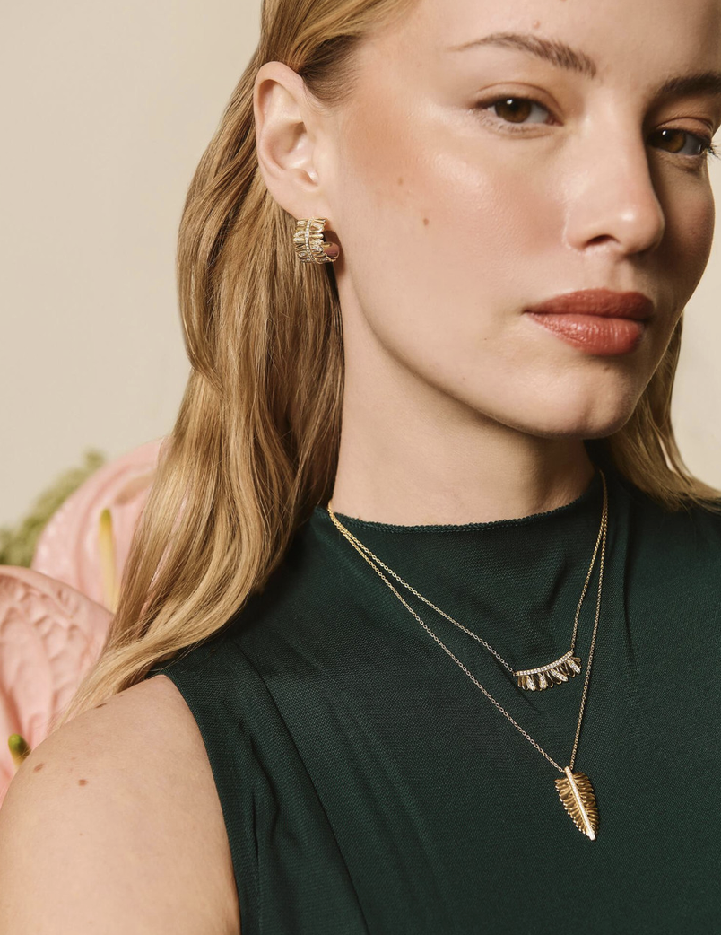 Collier Les Fougères doré