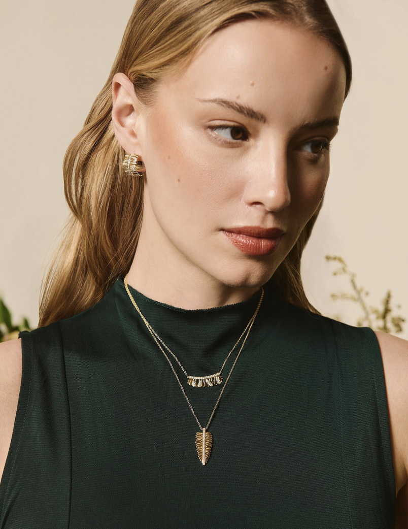 Collier Les Fougères doré