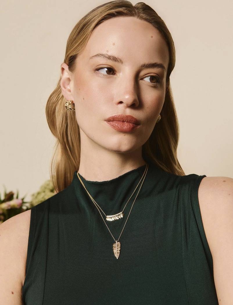 Collier Les Fougères doré