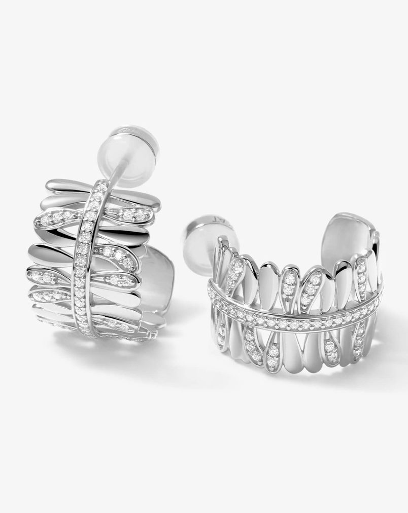 Boucles d'oreilles Les Fougères argent