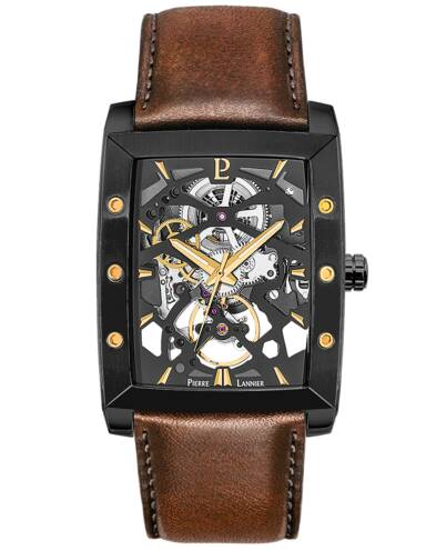 Montre Homme HECTOR Automatique - Bracelet Cuir Brun
