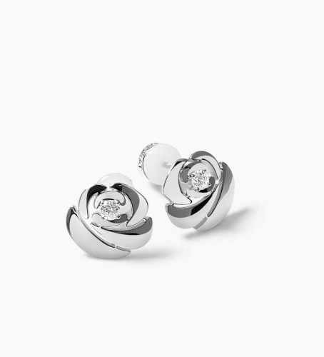 Boucles d'oreilles La Rose argent