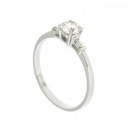 Bague Solitaire Diamant accompagné