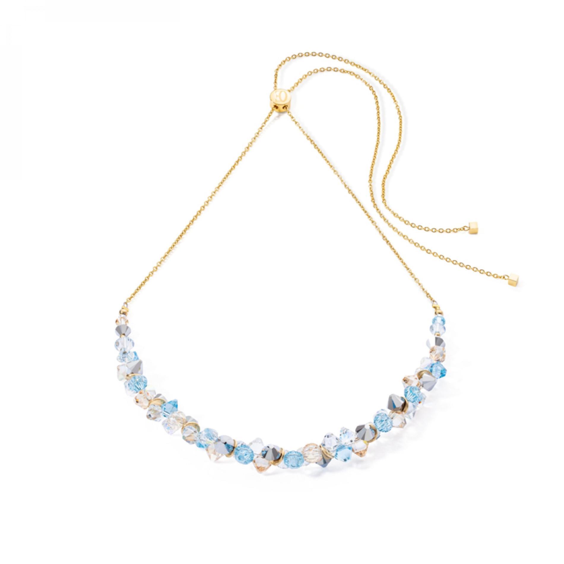 Collier Dancing Crystals or aqua